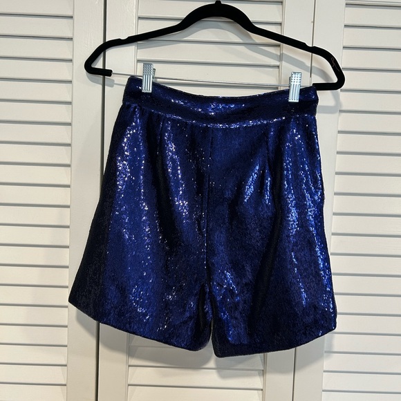 Retrofete blue sequin blazer and shorts set- myma jacket - Picture 5 of 14